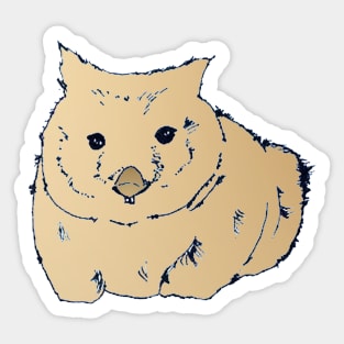 Wombats are the cutest animals in the world. Sticker